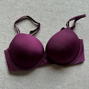 Victoria’s Secret push up bra 34D burgundy